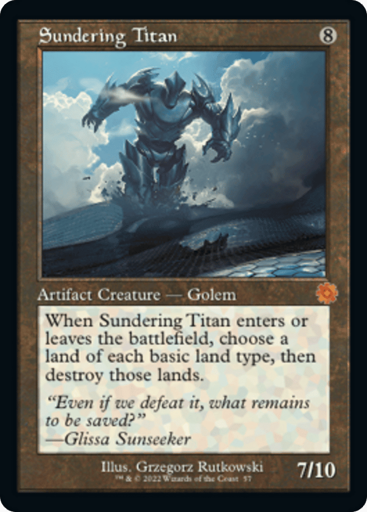 Sundering Titan (Foil) – The Stone Dragon